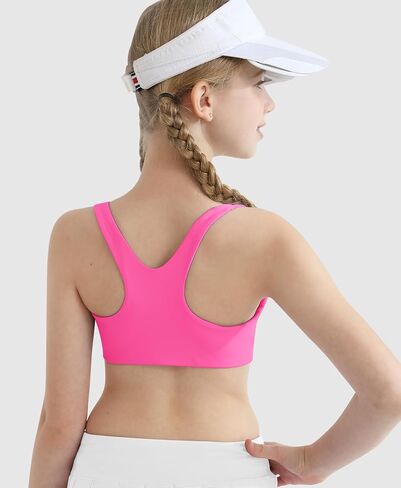 الفتيات الرياضة حمالة الصدر 8-10 تدريب Racerback حمالات الصدر للفتيات سكوب الرقبة للمراهقين أطفال اليوغا الرياضة الرقص المحصول in Kuwait