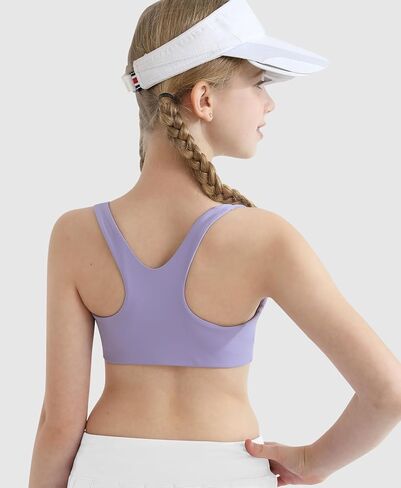 الفتيات الرياضة حمالة الصدر 8-10 تدريب Racerback حمالات الصدر للفتيات سكوب الرقبة للمراهقين أطفال اليوغا الرياضة الرقص المحصول in Kuwait