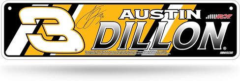 Rico Industries NASCAR Racing Denny Hamlin Metal Street Sign 4" x 15" Home Décor - Bedroom - Office - Man Cave in Saudi Arabia