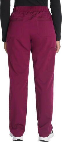 Dickies Women Scrub Pull-on Pant Mid Rise Tapered Leg Bottoms with 6 Pockets & Rib-Knit Waistband DK135 in Saudi Arabia