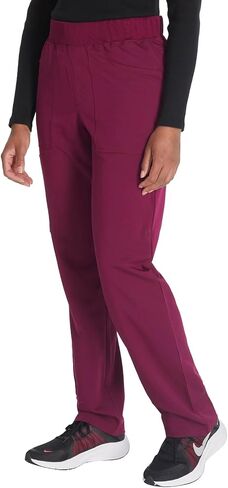 Dickies Women Scrub Pull-on Pant Mid Rise Tapered Leg Bottoms with 6 Pockets & Rib-Knit Waistband DK135 in Saudi Arabia