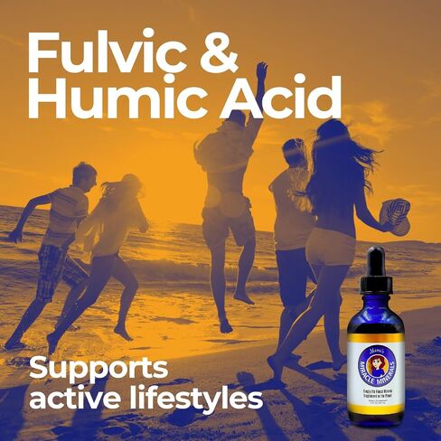 Dirobi Mimi's Minerals Minerals Fulvic Acid حامض الدبث - ملحق قطرات مزيج المعادن ، المعادن النزرة السائلة 70 المعادن الأيونية - النبات العضوي المشتق (4 أوقية 120 يوم) ... in Kuwait