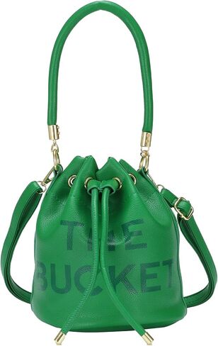 JQAliMOVV Mini Leather Bucket Bags for Women Drawstring Bucket Purse Crossbody Handbags Hobo Bag in Saudi Arabia