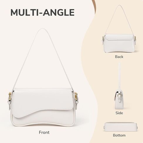 حقيبة الكتف البصر للنساء ، محفظة قابض حقيبة Crossbody Leather مع 2 أحزمة قابلة للتعديل Hobo Bag Y2K in Kuwait
