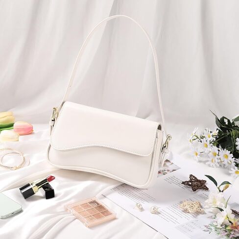 حقيبة الكتف البصر للنساء ، محفظة قابض حقيبة Crossbody Leather مع 2 أحزمة قابلة للتعديل Hobo Bag Y2K in Kuwait