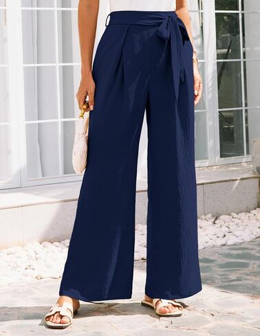 GRACE KARIN Women's Wide Leg Pants 2025 High Waist Adjustable Pleated Trousers Business Casual Pants in Saudi Arabia