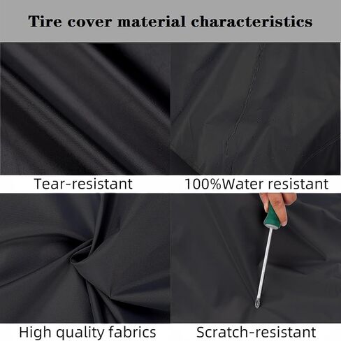 RV Trailer Wheel Coverts مجموعة من 4 شاحنات ، سيارات الدفع الرباعي ، والسيارة ، والسيارة ، والعربة تناسب 40-42 في القطر مقاوم للماء مقاوم الغبار الأغطية العجلة العجلة للطلاء (القطر 40-42in) in Kuwait