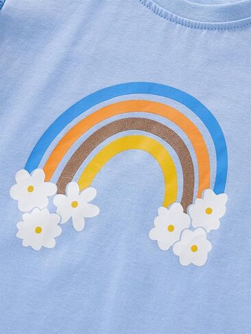 LitBud Toddler Girls Summer Outfits Clothing Sets Top and Shorts 2 piece Short Sleeve Clothes for Kid Age 1-7 Years in Kuwait