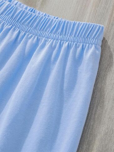 LitBud Toddler Girls Summer Outfits Clothing Sets Top and Shorts 2 piece Short Sleeve Clothes for Kid Age 1-7 Years in Kuwait