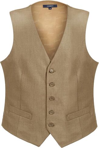 Gioberti Men's Formal Suit Vest Fit for Business or Casual Dress in Kuwait