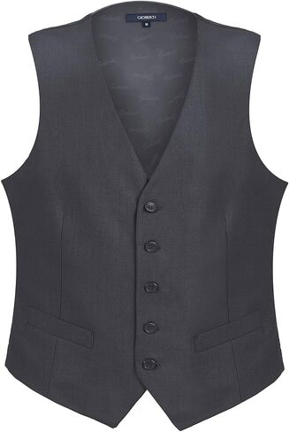 Gioberti Men's Formal Suit Vest Fit for Business or Casual Dress in Kuwait
