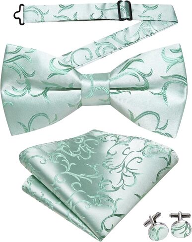 Hi-tie Mens Suit Suit Tie و Bowtie Lapel Pin Clip Clip Paisley Floral Weistcoat 8pcs مجموعة زفاف Tuxedo in Saudi Arabia