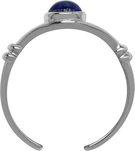 Silvershake 4 ملم شكل مستدير كابوشون الحجر الأبيض مطلي بالذهب أو الذهب الأصفر مطلي 925 sterling الفضة ehe قابلة للتعديل أو مفصل المجوهرات للنساء أو المراهقين in Saudi Arabia