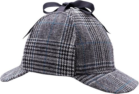 Classic Plaid Deerstalker Hat Detective Role-Playing Set in Kuwait