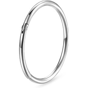 9K Solid Gold 20 Gauge Segment Nose Ring/Cartilage Earring- Rook Hoop/Daith Hoop/Tragus Ring/Helix Ring- Hinged Segment Ring