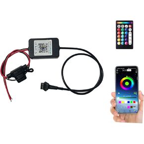 اللاسلكي 24 مفتاح RF RGB RGB LED وحدة تحكم لأضواء LED دراجة نارية LED مصابيح الصخور الشريط الخفيف ، 18 نوع من الألوان مع وظيفة التحكم الصوتية باهتة