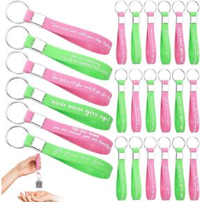 Sasylvia Inspirational Quote Keychains Bulk for Women Men Girls Party Favor Gifts Motivational Keychain Ring