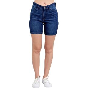 Judy Blue Women's High-Rise V-Front Waistband Bermuda Denim Shorts
