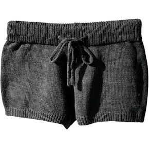 Women's Drawstring Drop Waisted Knit Mini Shorts Y2K Skinny Lounge Shorts Micro Bottoms