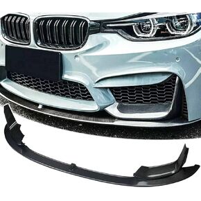 Front Bumper Lip for BMW F80 M3 F82 F83 M4 M Performance 2015-2020 ABS Painted 4pcs Front Bodykit Spoiler Splitter Air Dam Chin Diffuser Low Bumper Carbon Fiber Style