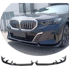 مفسد شفة الأمامي الشفاه الأمامية لائحة BMW 5 Series G60 (M Sport فقط) i5 M60/ 530i/ 540i/ 550e 2024 2025 Painted Gloss Black Accessories Air Chin Body Kit