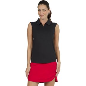 IBKUL Athleisure Wear واقي من الشمس UPF 50+ Icefil Cooling Tech Solid بلا أكمام - 84000 Black Solid S