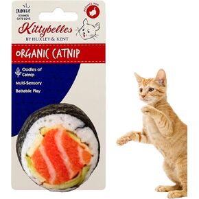 Huxley & Kent Cat Toy | Strawberry Donut | Strong Catnip Filled Cat Toy | Soft Plush Kitty Toy with Catnip and Crinkle | Kittybelles in Kuwait