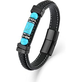 Turquoise Bracelet for Men Leather Men Bracelet in Kuwait