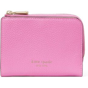kate spade new york AVA Colorblocked Pebbled Leather Zip Bifold Wallet, Ruby Citrus Multi