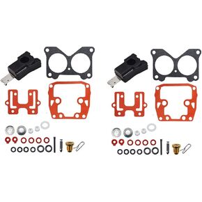 Autoparts 2 PCs Carb Carburetor Repair Kit 439076 Replacement for Johnson Evinrude Crossflow V4 V6