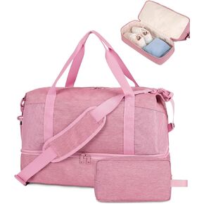 Wandering Nature For Spirit Airlines Personal Item Bag 18x14x8 Travel Duffel Bag Underseat Carry on Luggage with Shoe Compartment Wet Pocke Toiletry Pouch for Women Men Patent Pending