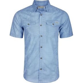 Drake Waterfowl Men's Frat Gingham تحقق من الرطوبة غير الرسمية فاقة سريعة تجفيف خفيفة الوزن قصير الأكمام قميص منقوشة