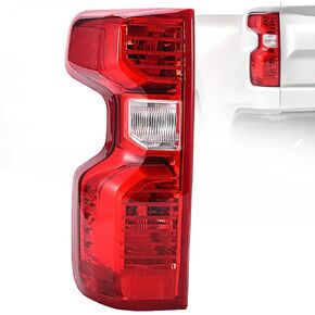 Rear Tail Lights Assembly Compatible with 2019 2020 2021 2022 2023 Chevy Silverado 1500 2500HD 3500HD Halogen Type Brake Right Passenger Side Taillights with Bulb & Harness NON-LED Model