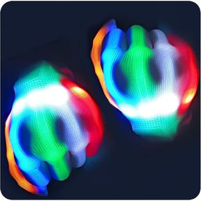 LED Gloves Girls ＆ Boys Toys Age 6-8 8-12 Years Old, Light up Gloves Easter Gifts Stocking Stuffer for Birthday Halloween Christmas Cool Fun Gifts