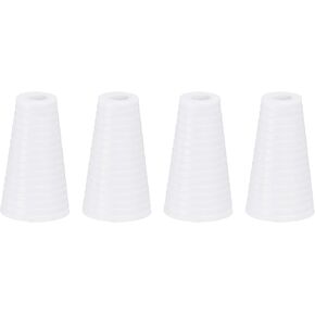 uxcell 4Pcs Cord Knobs, 19mm Window Blind Tassels Plastic Pull Cord Tassel Drops Pull End Pendant for Window Blinds Shade Curtain, White