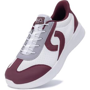 Mehoto Mens Wide Toe Box Shoes Walking Arch Support Swear Moving Tennis Slip on Discal