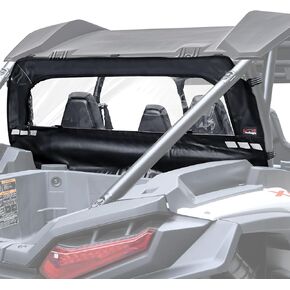 StarknightMT RZR XP 1000 Soft Rear Windshield Compatible with Polaris 2024 2025 XP 1000/XP 4 1000 Back Dust Panel Waterproof Back Window with Zipper Block Wind Winter Accessories