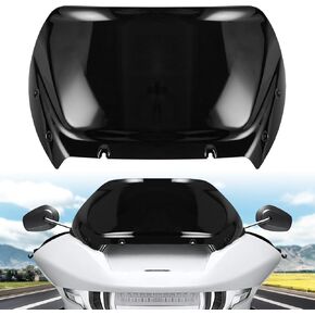 10 "الزجاج الأمامي الزجاج الأمامي منفردة للرياح المنحنى المتوافقة مع جولة CVO Road Glide Fltrxse 2023-Up Road Glide Fltrx St Fltrxstse 2024-Up Fairing Windscreen Wind Splitter (Black)