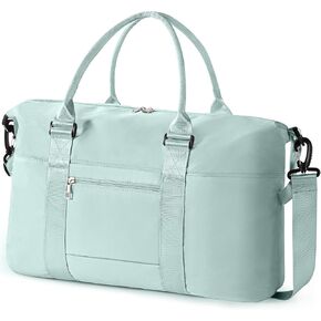 Travel Duffle Bag, Waterproof Weekender Bag for Women, Lightweight Carry on Sport Gym Bag for Women, Overnight Tote Luggage Bag with Trollery Sleeve (Coral Pink)