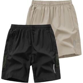 Foxq Mens Quick Dry Athletic Shorts مع جيوب شورتات تمرين خفيفة الوزن للرياضة في كرة السلة للمشي لمسافات طويلة
