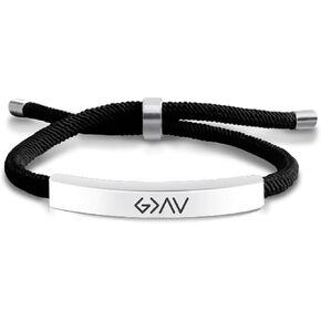 God Is Greater Than the Highs and Lows Bracelet - Elegant Faith-Inspired Jewelry for Men and Women, Highs and Lows Symbol, Adjustable and Comfortable Design, God Bracelet, Christian Wristbands