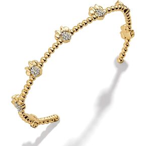 Disney Pavé Gold-Plated Brass Cuff Bracelet
