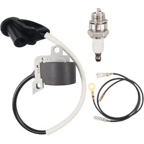 4128 400 1306 ملف الإشعال مع قابس شرارة لـ STIHL FS400 FS450 FS480 SP400 SP450 FR450 FR480 BRUSHCUTER