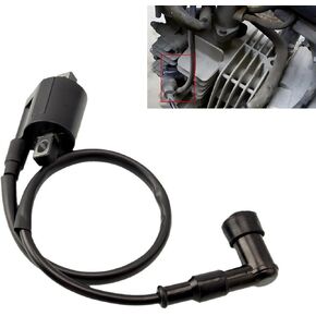 1 PC دراجة نارية الاشتعال حزمة الجهد العالي ، 125cc 150cc 200cc 250cc استبدال ملف الإشعال المحرك العمودي ، متوافق مع Yamaha PW 50 PW50 1981-2009 PW 80 PW80 1981-2009 (Black)