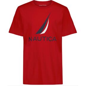 Nautica Boys' Short Sleeve Graphic Crew Neck T-Shirt, Soft, Comfortable, Relaxed Fit