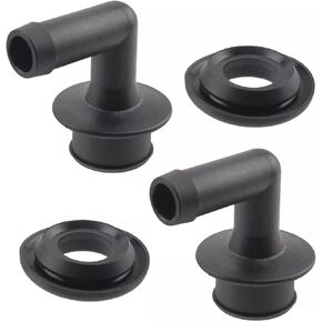 PCV CCV Vent Valve Elbow with Grommets Set Compatible with 2000-2004 Grand Cherokee 4.0L Replaces 53013360AA 53030497 02946079 2946079 (Pack of 2)