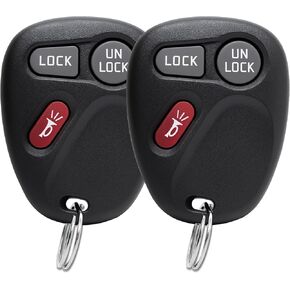 2 حزمة مفتاح دخول المفتاح FOB CAR البديل بديل للاطلاع لعام 1998 1999 2000 2001 2002 شيفروليه تشيفي سيلفرادو ضاحية GMC Sonoma Sierra Yukon مع KOBUT1BT 15732803 (315MHz)