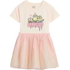 Minions Girls Tulle Dress Little Kid Sizes (4-6X)