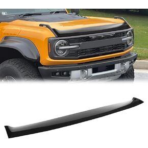 Hood Bug Deflector Compatible with Ford Bronco 2021 2022 2023 2024 2/4 Door, Hood Guard Shield Bug Deflector-Black