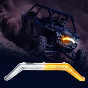 Tavaray RGB RZR PRO Front Accent Light, Multicolor LED Center Grill Fang Light with APP & Remote Control & Music Sync Modes Compatible with Polaris RZR PRO XP/4 PRO R Turbo R 2020-2024, 1PC